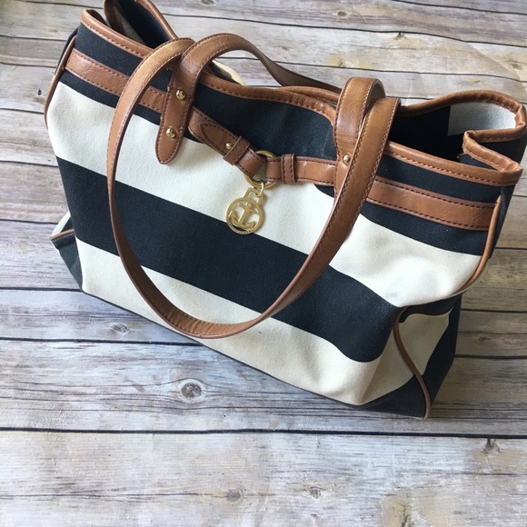Tommy Hilfiger Handbags - Tommy navy white classic stripe nautical bag